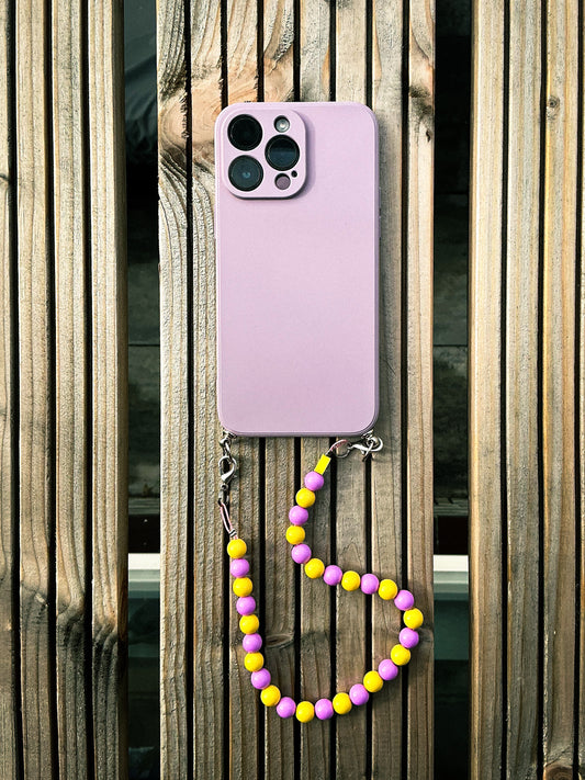 Gekleurde kralen telefoonkoord zelf personaliseren