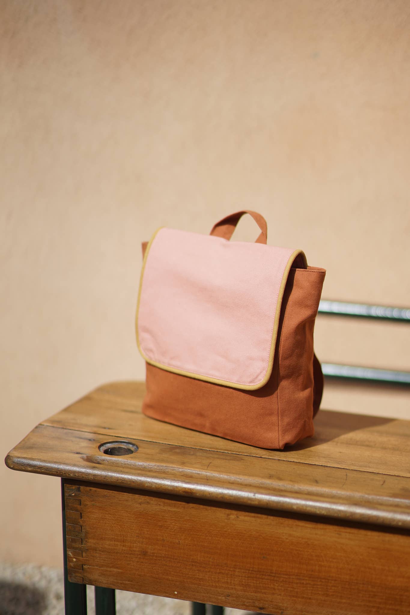 Rugzak roze/chocola