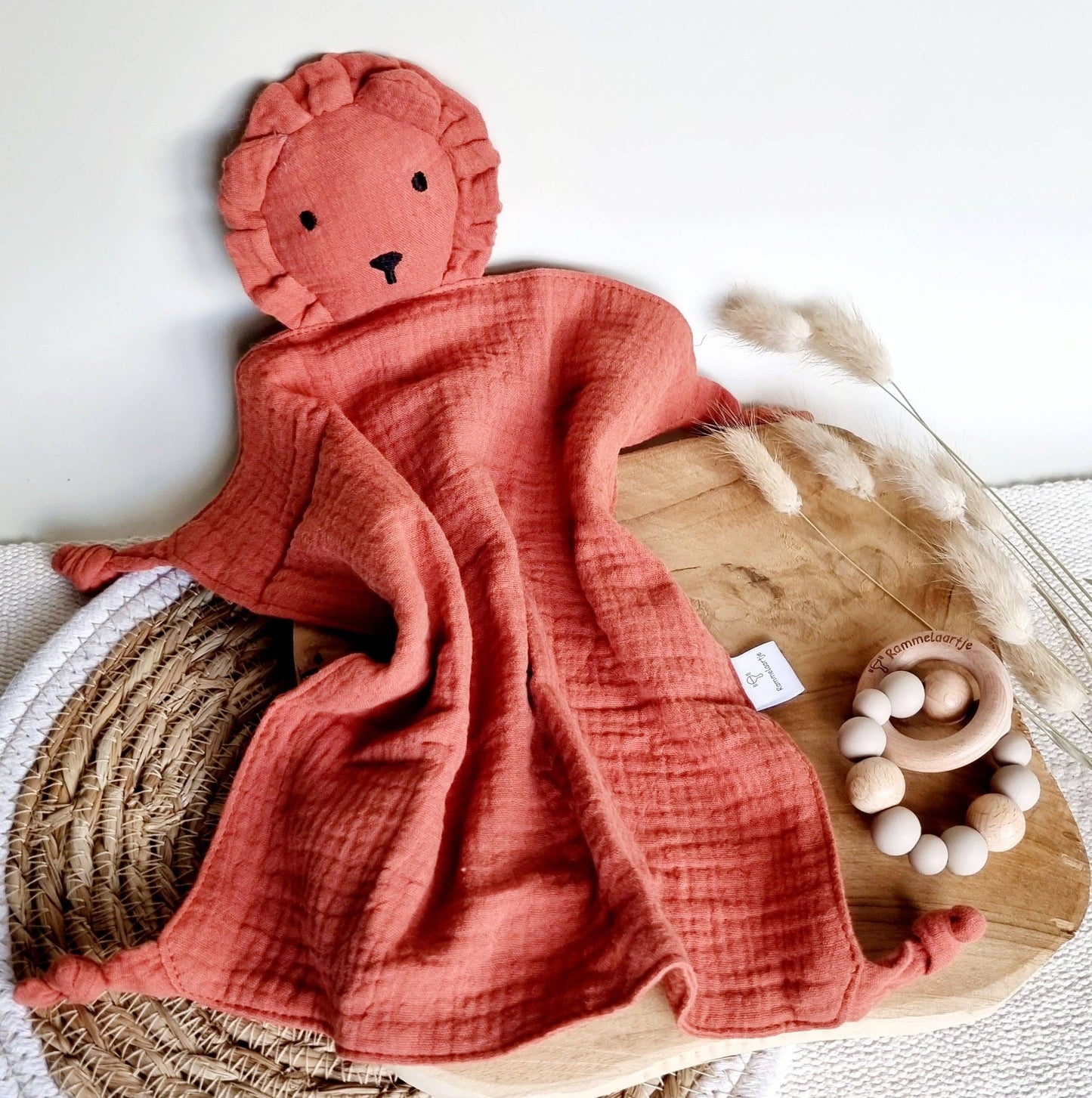 Knuffelleeuw Terracotta