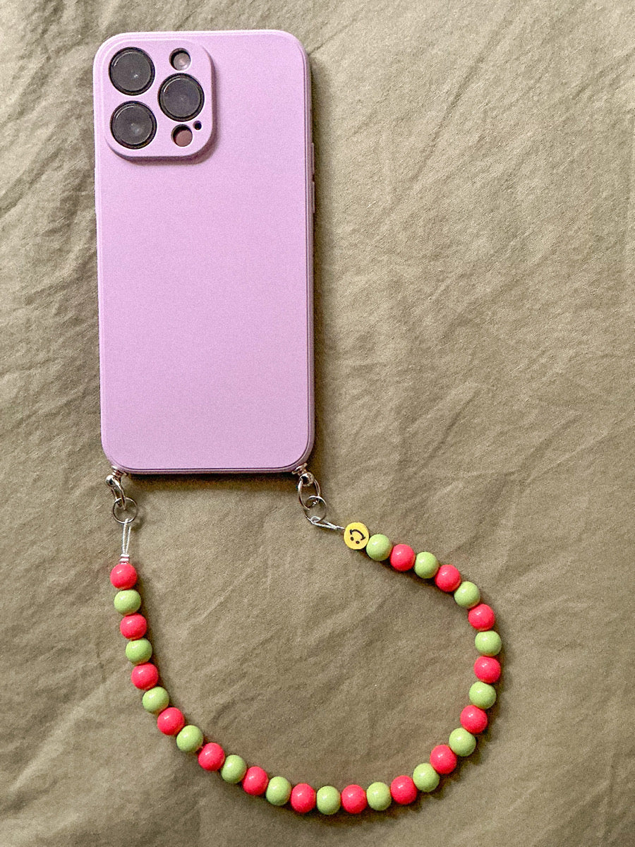 Gekleurde kralen telefoonkoord zelf personaliseren