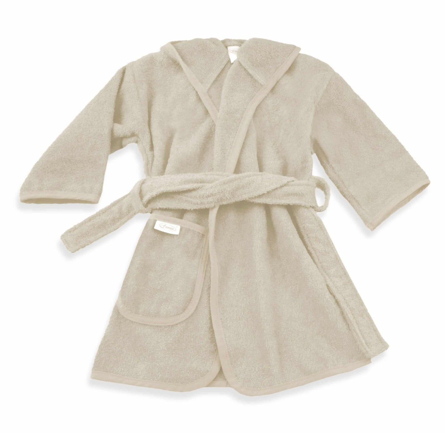 Badjas voor kinderen van 2-4 jaar in sandstone kleur