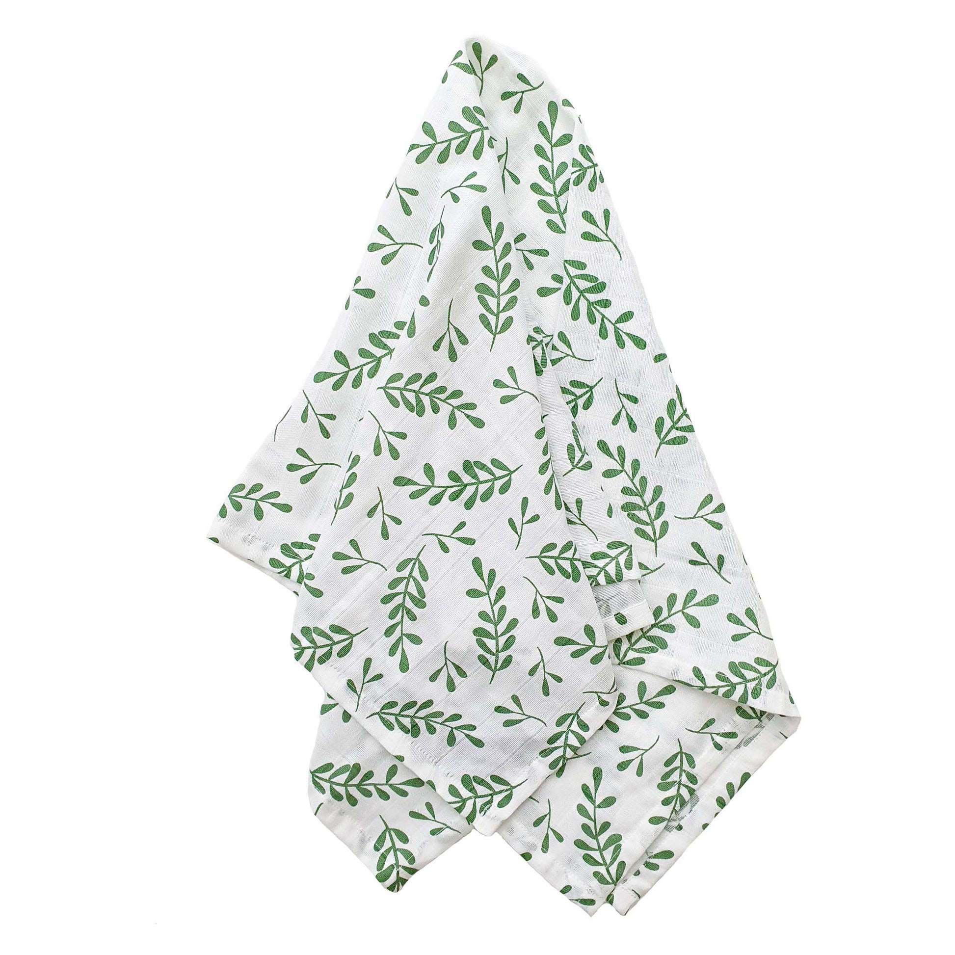 hydrofiele doek groot groen blad print