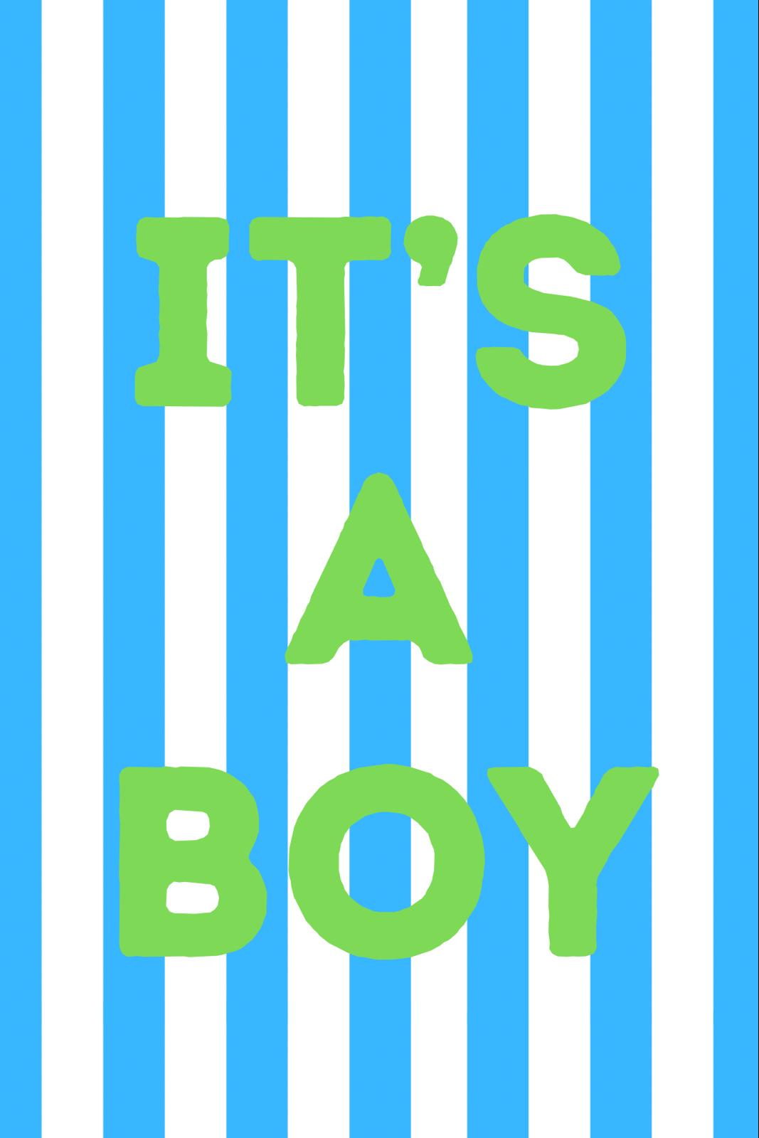 its a boy klein cadeaukaartje