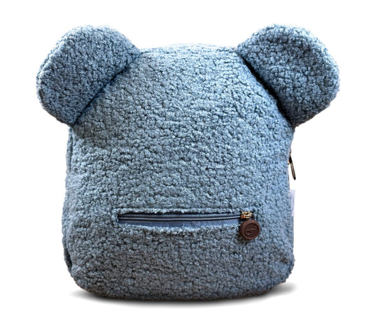 Teddy tas met oren voor kinderen blauw