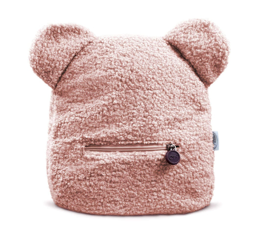 teddyrugtas met oren roze