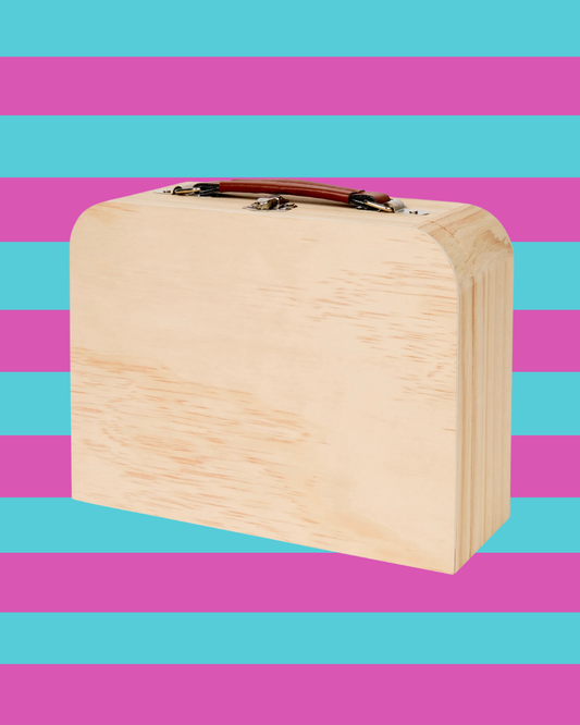 Houten koffertje