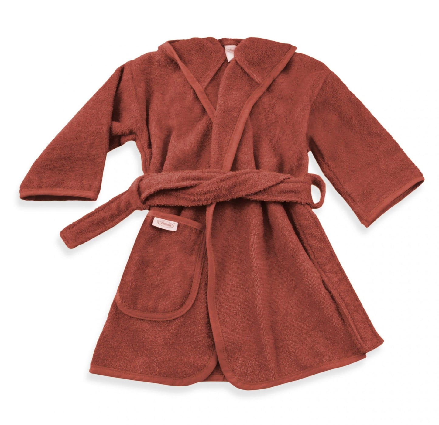 Badjasje copper/bruin kleurig voor kinderen 1-2 jaar 