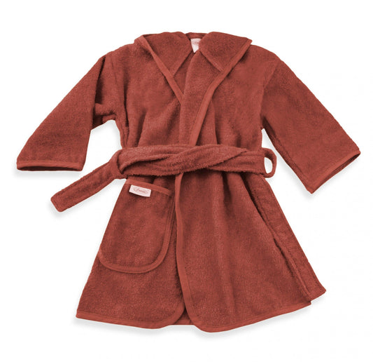 Badjasje copper/bruin kleurig voor kinderen 1-2 jaar 