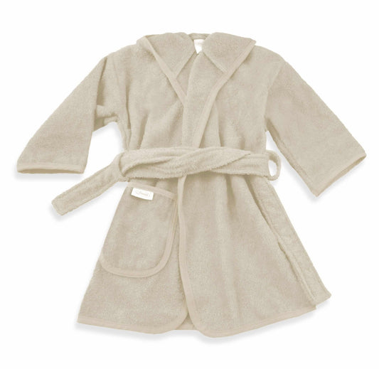 Badjas voor kinderen van 2-4 jaar in sandstone kleur 