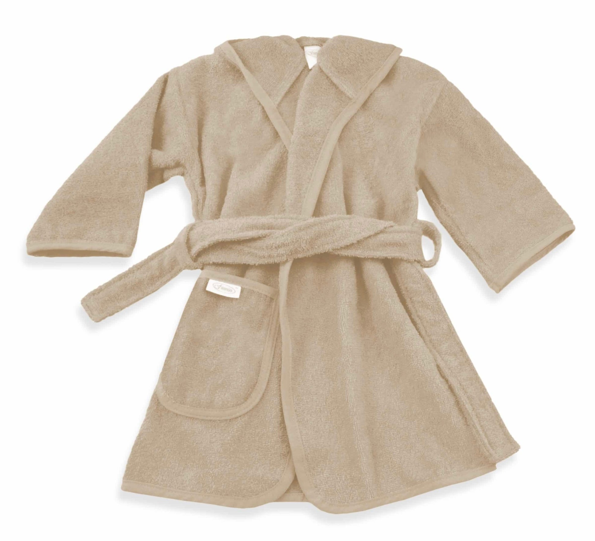 badjasje 1-2 jaar beige cream kleur 