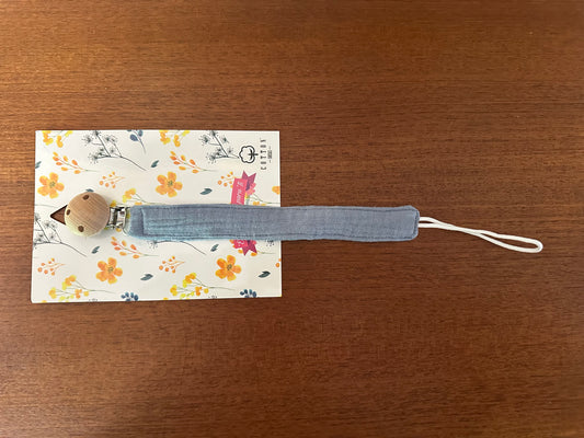 speenkoord grijsblauw, te personaliseren